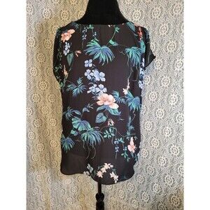 Philosophy Tropical Black Large L Blouse